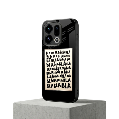 Bla Bla oppo find x9 mobile cover | shockproof glass phone case