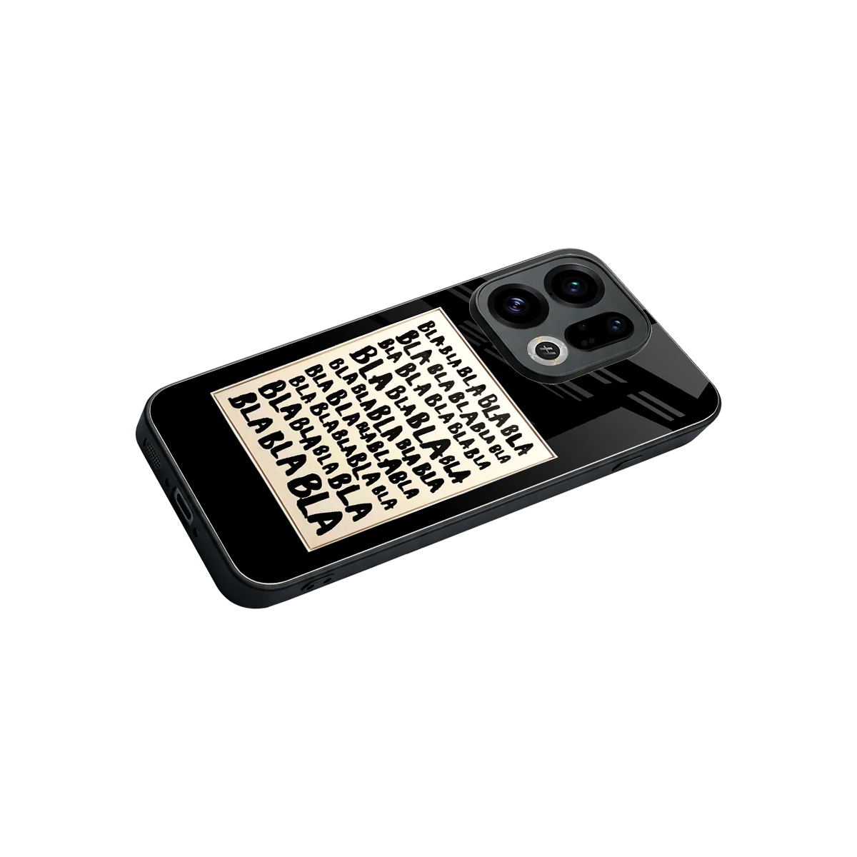 Bla Bla stylish phone case for oppo find x9 | glossy glass and slim fit