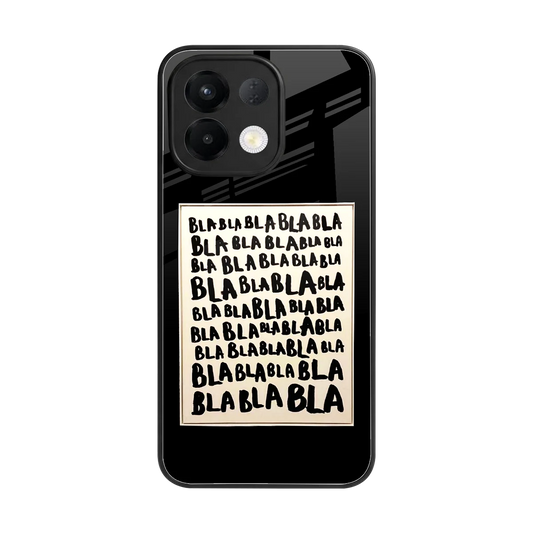 Bla Bla back phone cover | glass case for oppo k13 5g