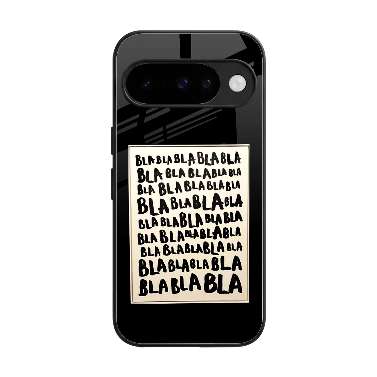 Bla Bla back phone cover | glass case for google pixel 10