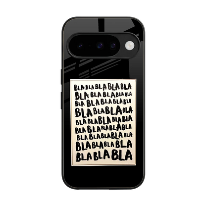 Bla Bla back phone cover | glass case for google pixel 10