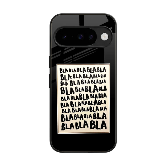 Bla Bla back phone cover | glass case for google pixel 10