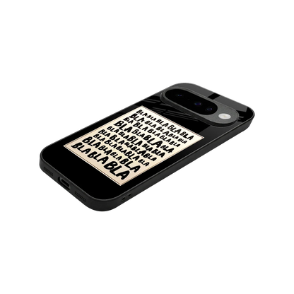 Bla Bla stylish phone case for google pixel 10 | glossy glass and slim fit