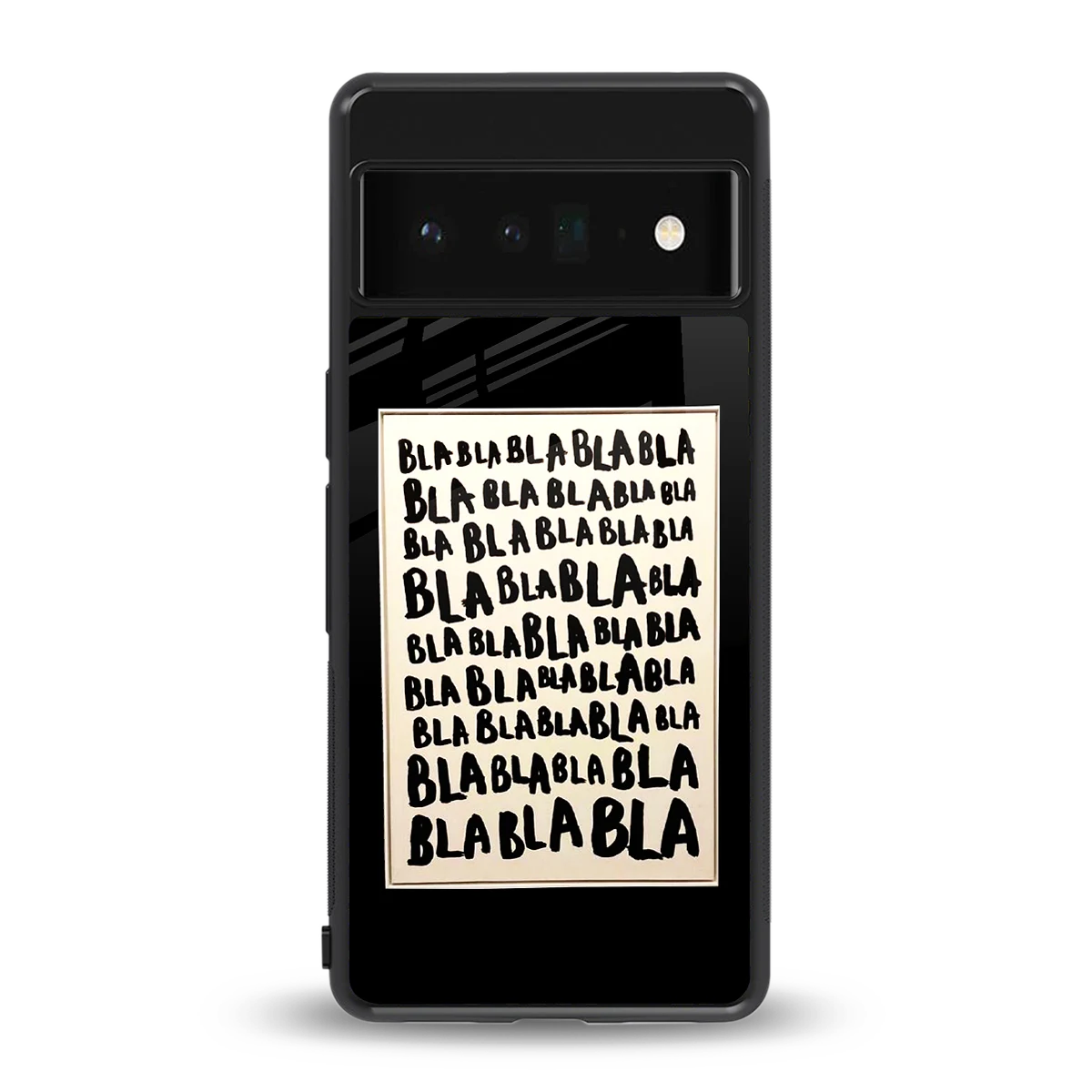 Bla Bla back phone cover | glass case for google pixel 6 pro