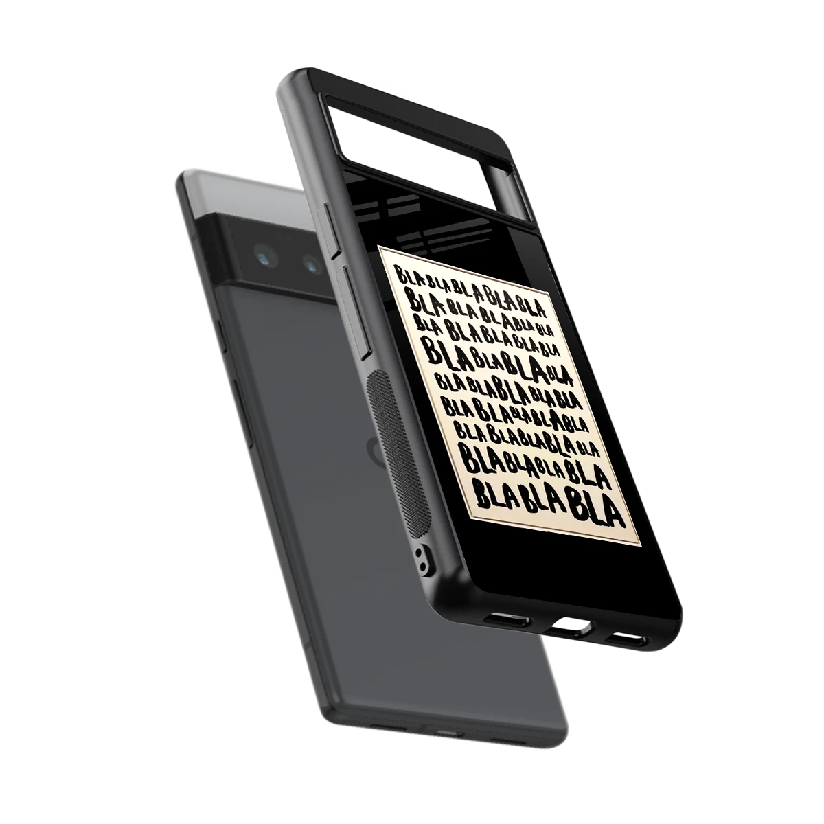 Bla Bla sleek google pixel 6 pro cover with tempered glass back and TPU edges