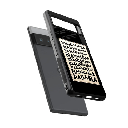 Bla Bla sleek google pixel 6 pro cover with tempered glass back and TPU edges