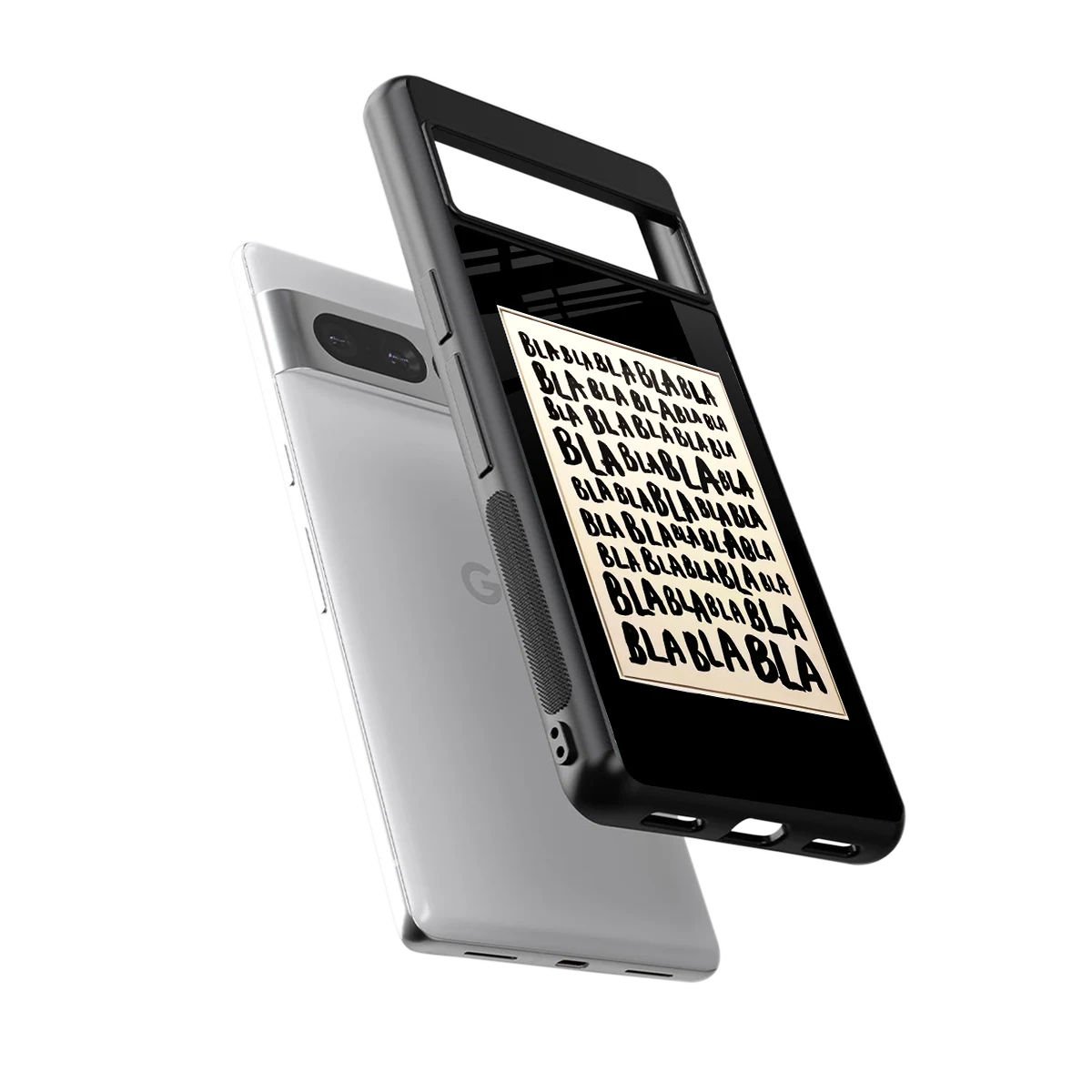 Bla Bla sleek google pixel 7 pro cover with tempered glass back and TPU edges
