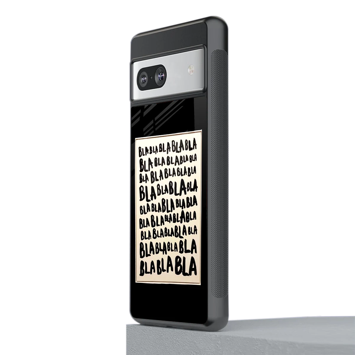 Bla Bla stylish phone case for google pixel 7 | glossy glass and slim fit
