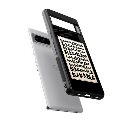 Bla Bla sleek google pixel 8 pro cover with tempered glass back and TPU edges