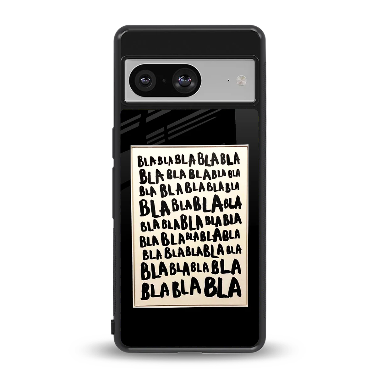 Bla Bla back phone cover | glass case for google pixel 8