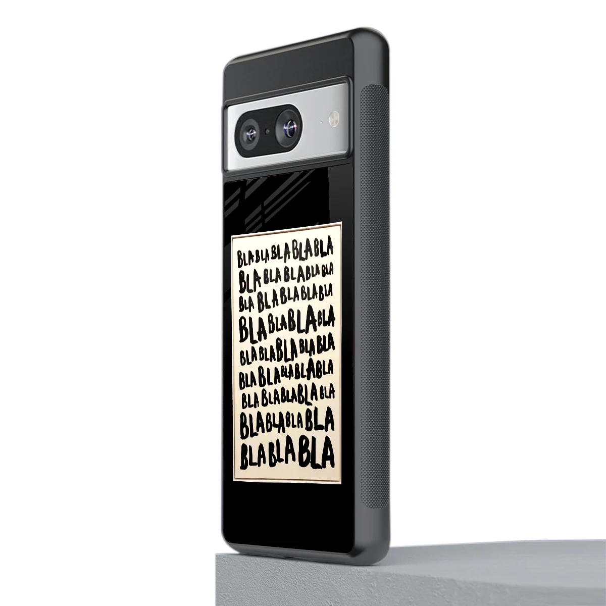 Bla Bla stylish phone case for google pixel 8 | glossy glass and slim fit