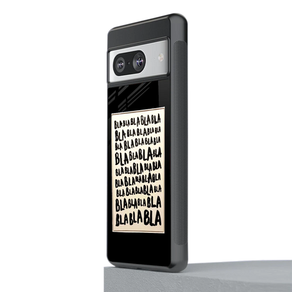 Bla Bla stylish phone case for google pixel 8 | glossy glass and slim fit
