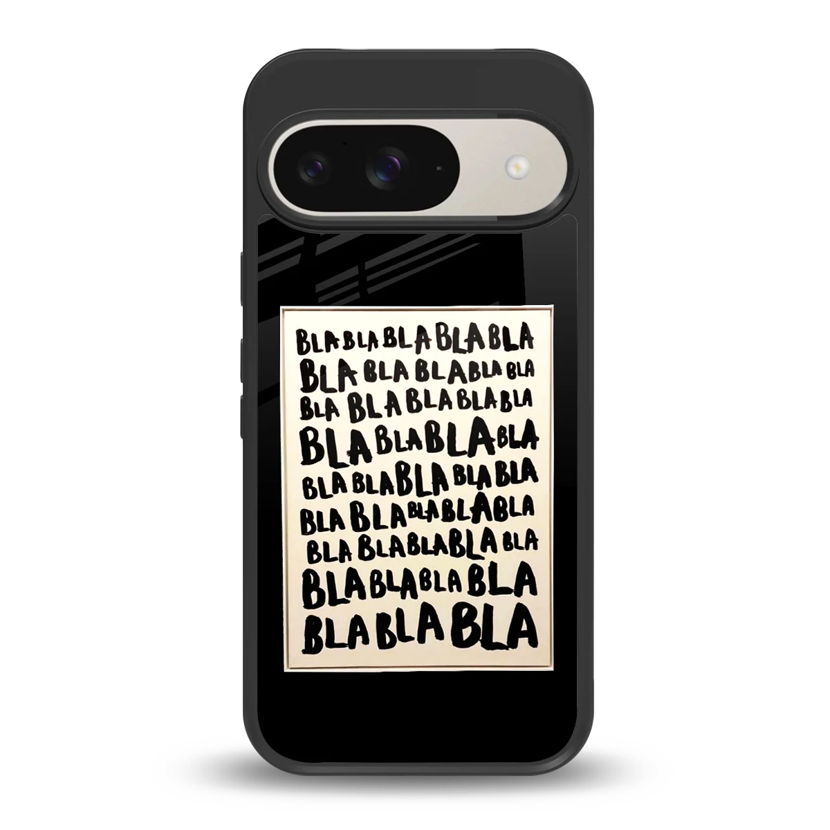 Bla Bla back phone cover | glass case for google pixel 9