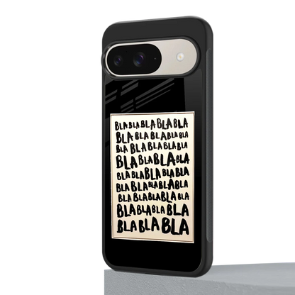 Bla Bla google pixel 9 mobile cover | shockproof glass phone case
