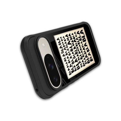 Bla Bla stylish phone case for google pixel 9 | glossy glass and slim fit