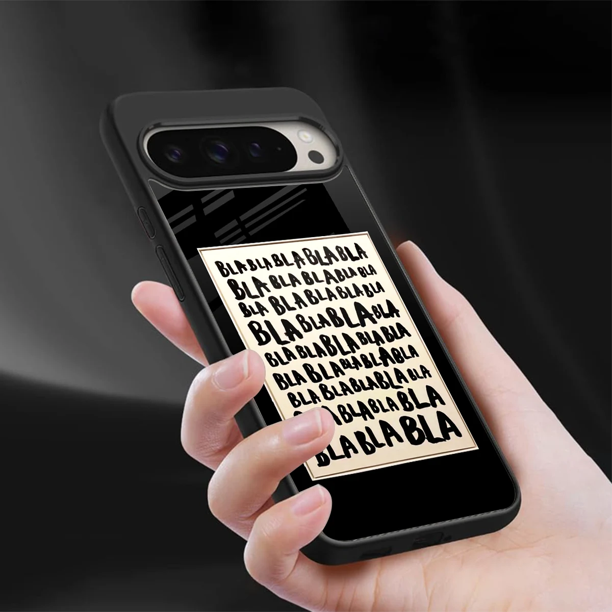 Bla Bla sleek google pixel 9 pro cover with tempered glass back and TPU edges