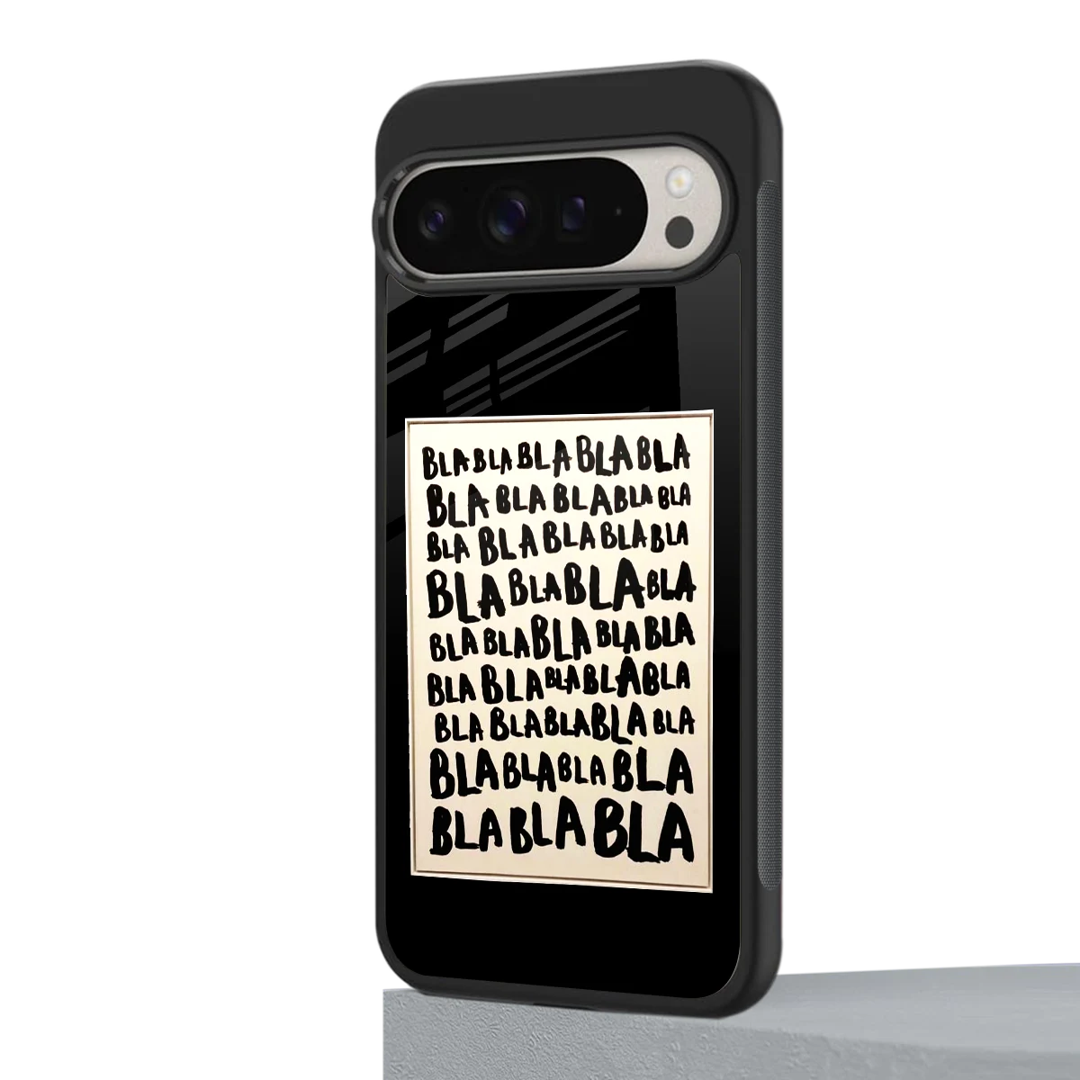 Bla Bla google pixel 9 pro mobile cover | shockproof glass phone case