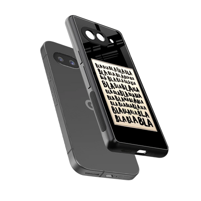 Bla Bla sleek google pixel 10a cover with tempered glass back and TPU edges