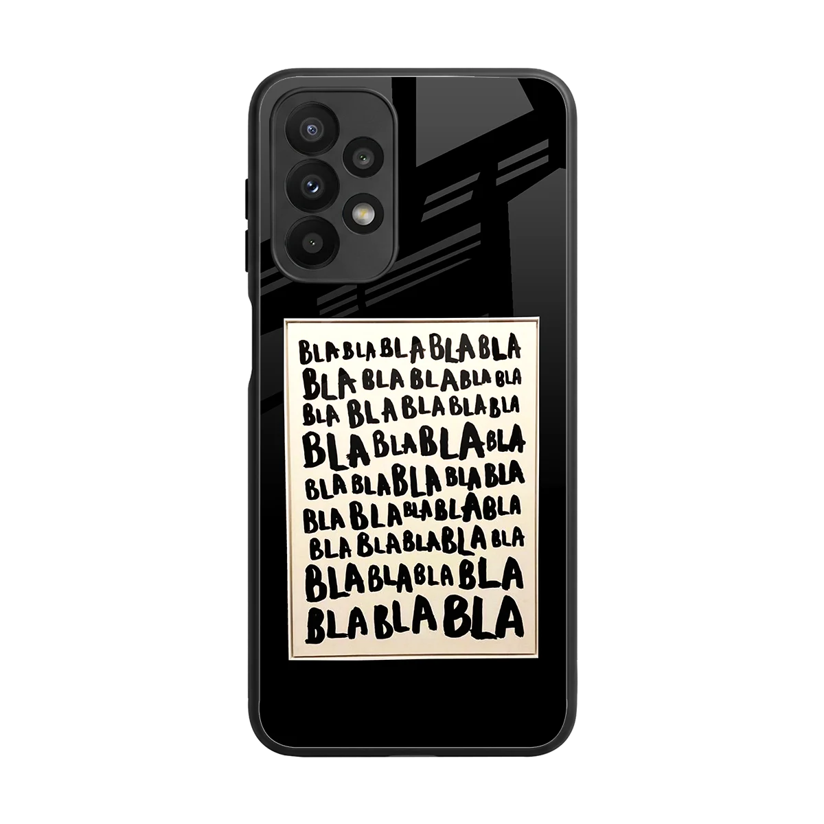 Bla Bla back phone cover | glass case for samsung galaxy a23