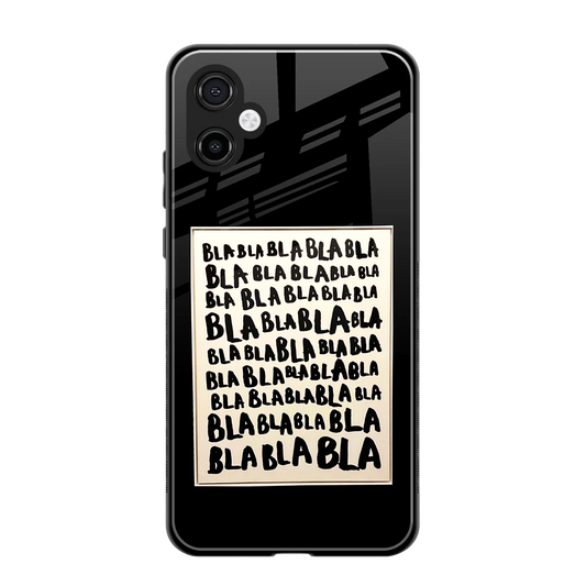 Bla Bla back phone cover | glass case for samsung galaxy a06 5g