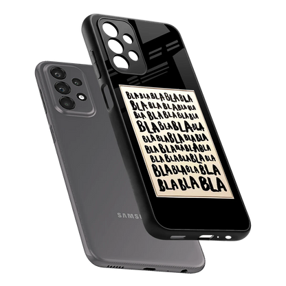Bla Bla sleek samsung galaxy a23 cover with tempered glass back and TPU edges