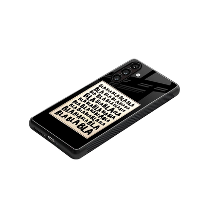 Bla Bla stylish phone case for samsung galaxy m35 5g | glossy glass and slim fit