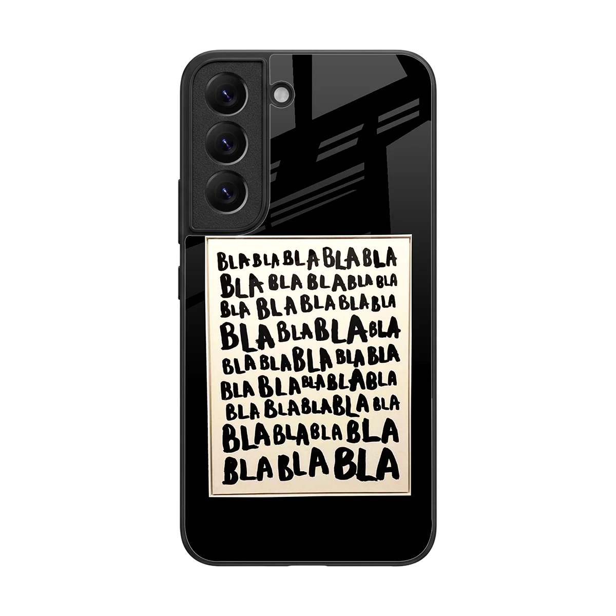 Bla Bla back phone cover | glass case for samsung galaxy s22