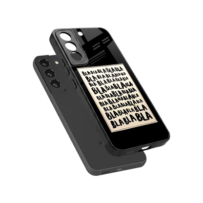 Bla Bla sleek samsung galaxy s22 cover with tempered glass back and TPU edges
