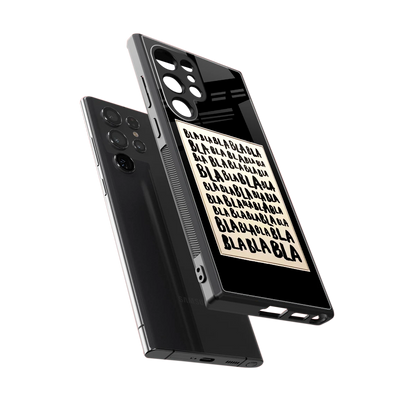 Bla Bla sleek samsung galaxy s23 ultra cover with tempered glass back and TPU edges