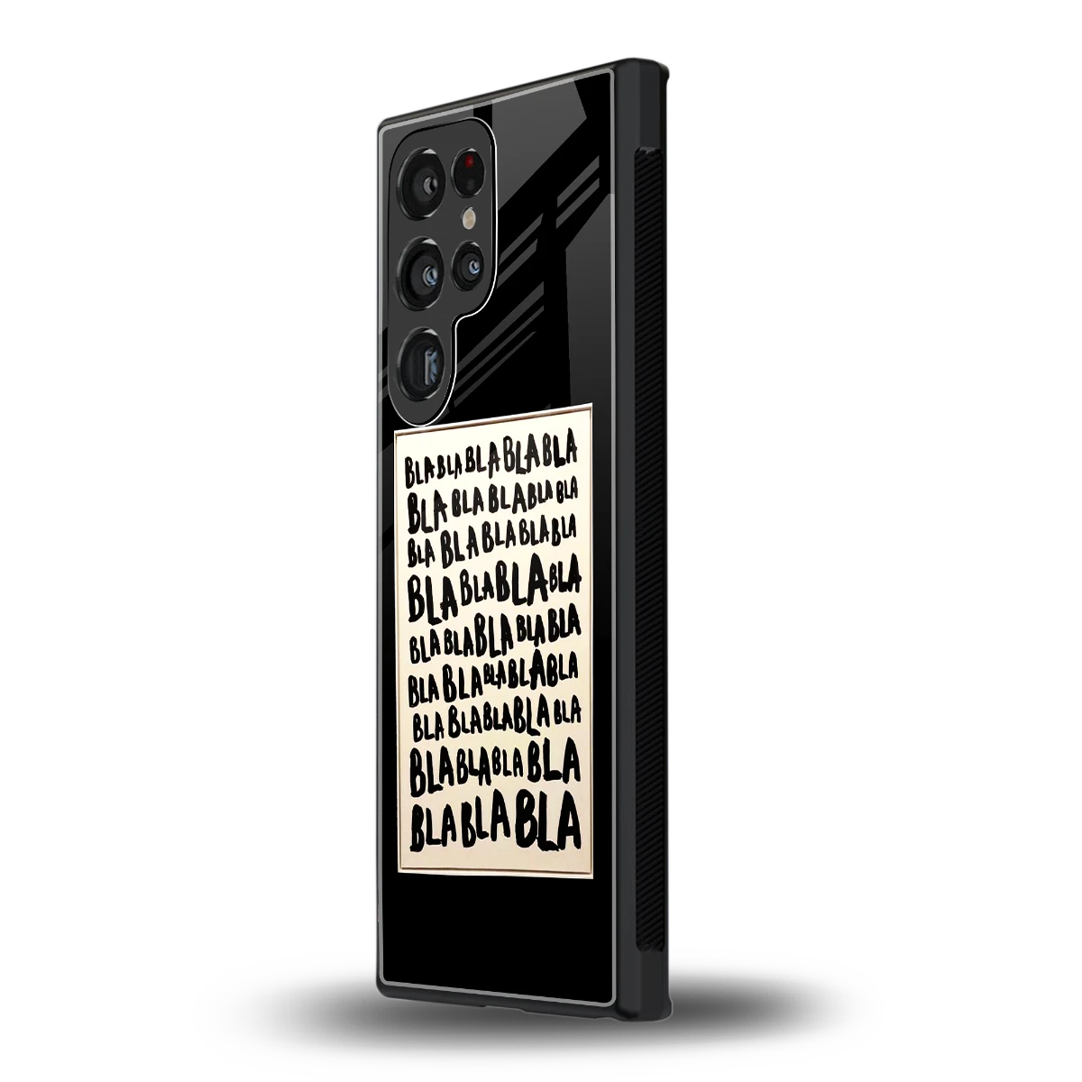 Bla Bla samsung galaxy s23 ultra mobile cover | shockproof glass phone case