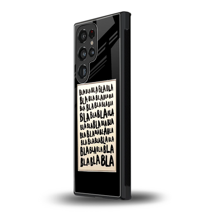 Bla Bla samsung galaxy s23 ultra mobile cover | shockproof glass phone case