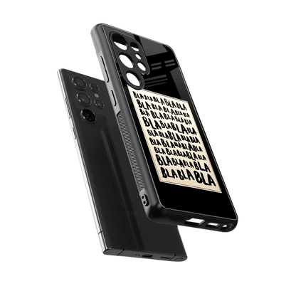 Bla Bla sleek samsung galaxy s25 ultra cover with tempered glass back and TPU edges