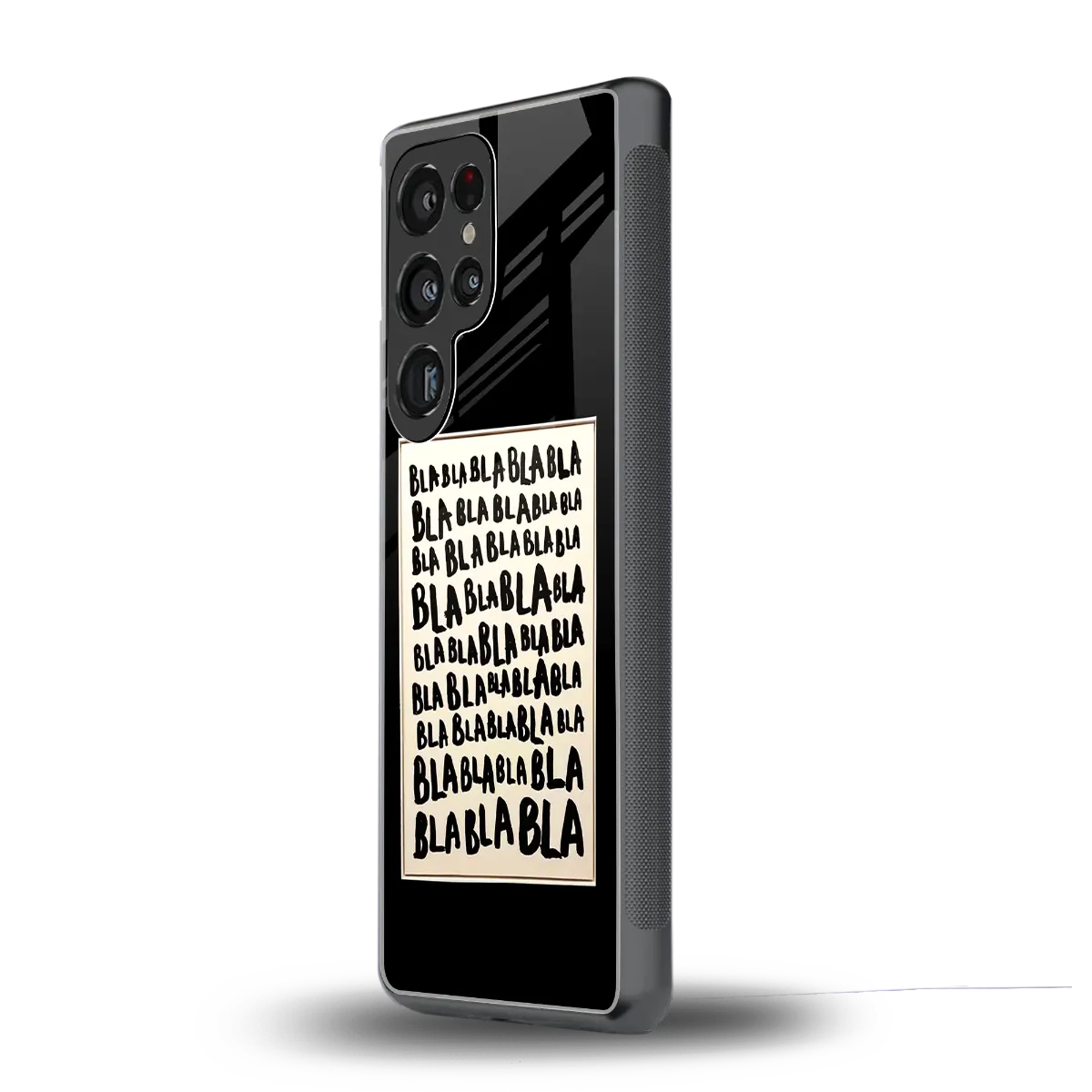 Bla Bla samsung galaxy s25 ultra mobile cover | shockproof glass phone case