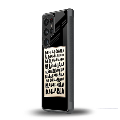 Bla Bla samsung galaxy s25 ultra mobile cover | shockproof glass phone case