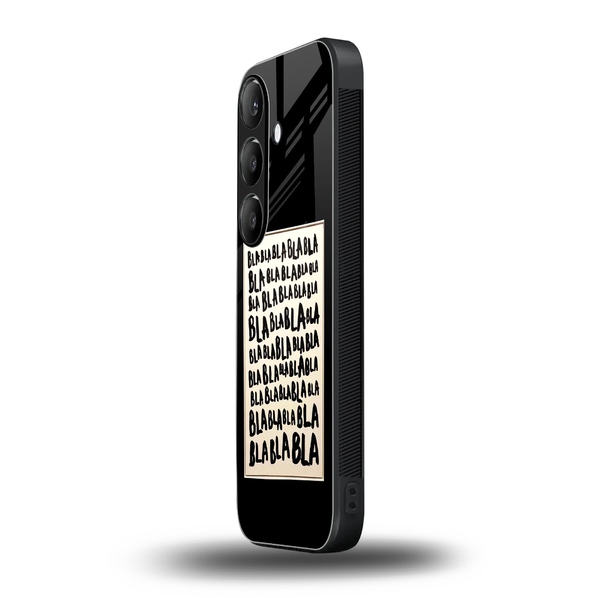 Bla Bla samsung galaxy s24 mobile cover | shockproof glass phone case