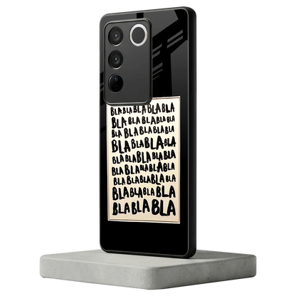 Bla Bla vivo v27 5g mobile cover | shockproof glass phone case
