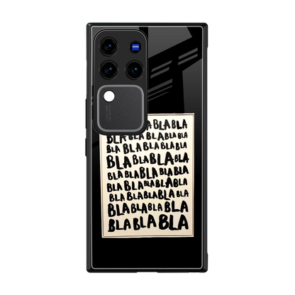 Bla Bla back phone cover | glass case forvivo v30 pro