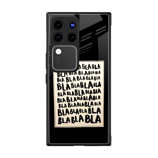 Bla Bla back phone cover | glass case forvivo v30 pro