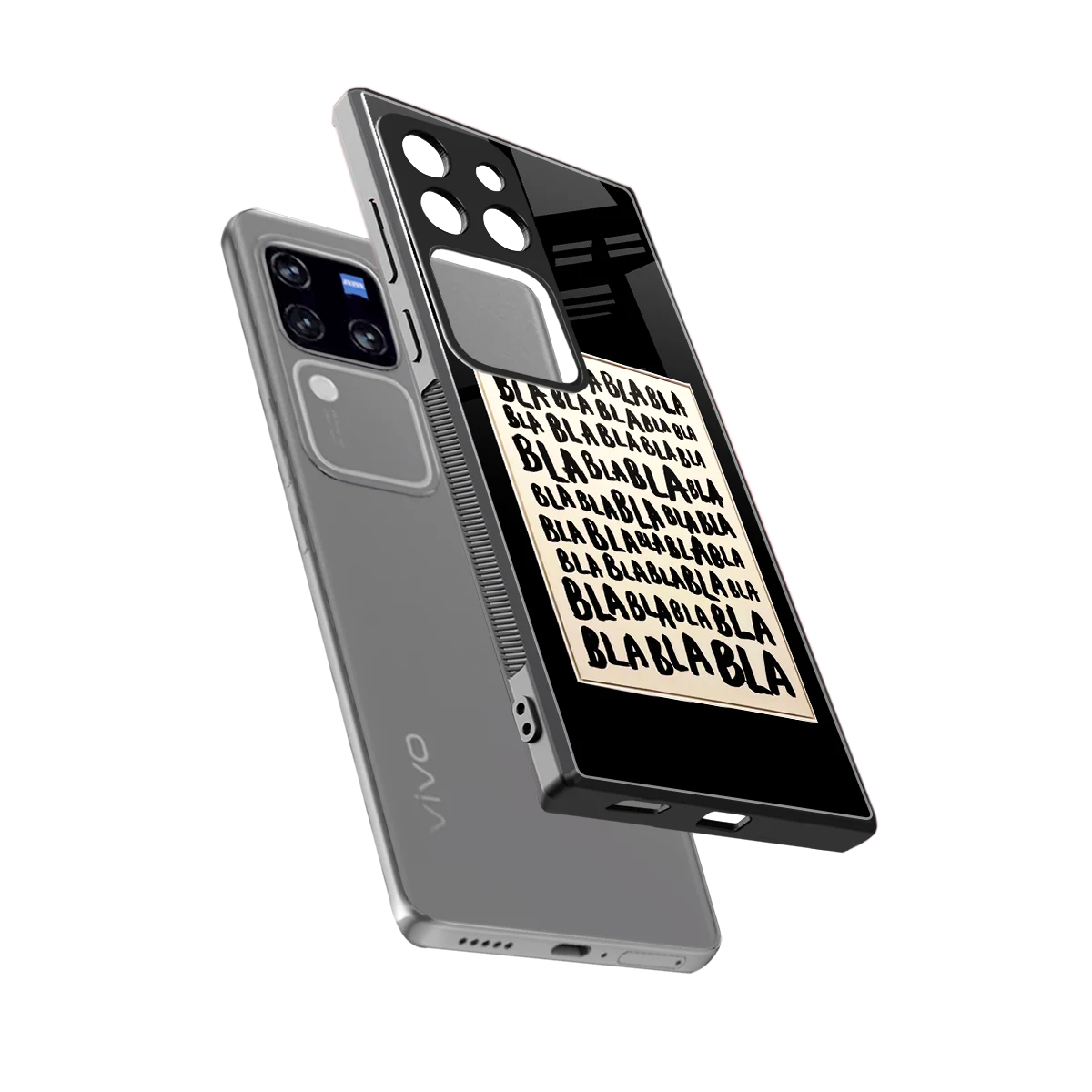 Bla Bla sleekvivo v30 pro cover with tempered glass back and TPU edges