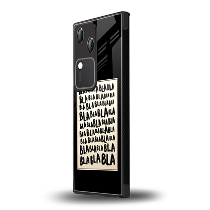 Bla Bla vivo v30 mobile cover | shockproof glass phone case