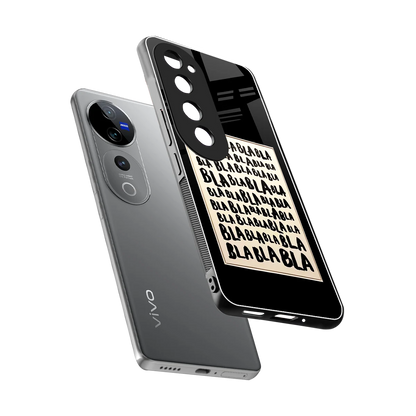 Bla Bla sleek vivo v40 pro cover with tempered glass back and TPU edges