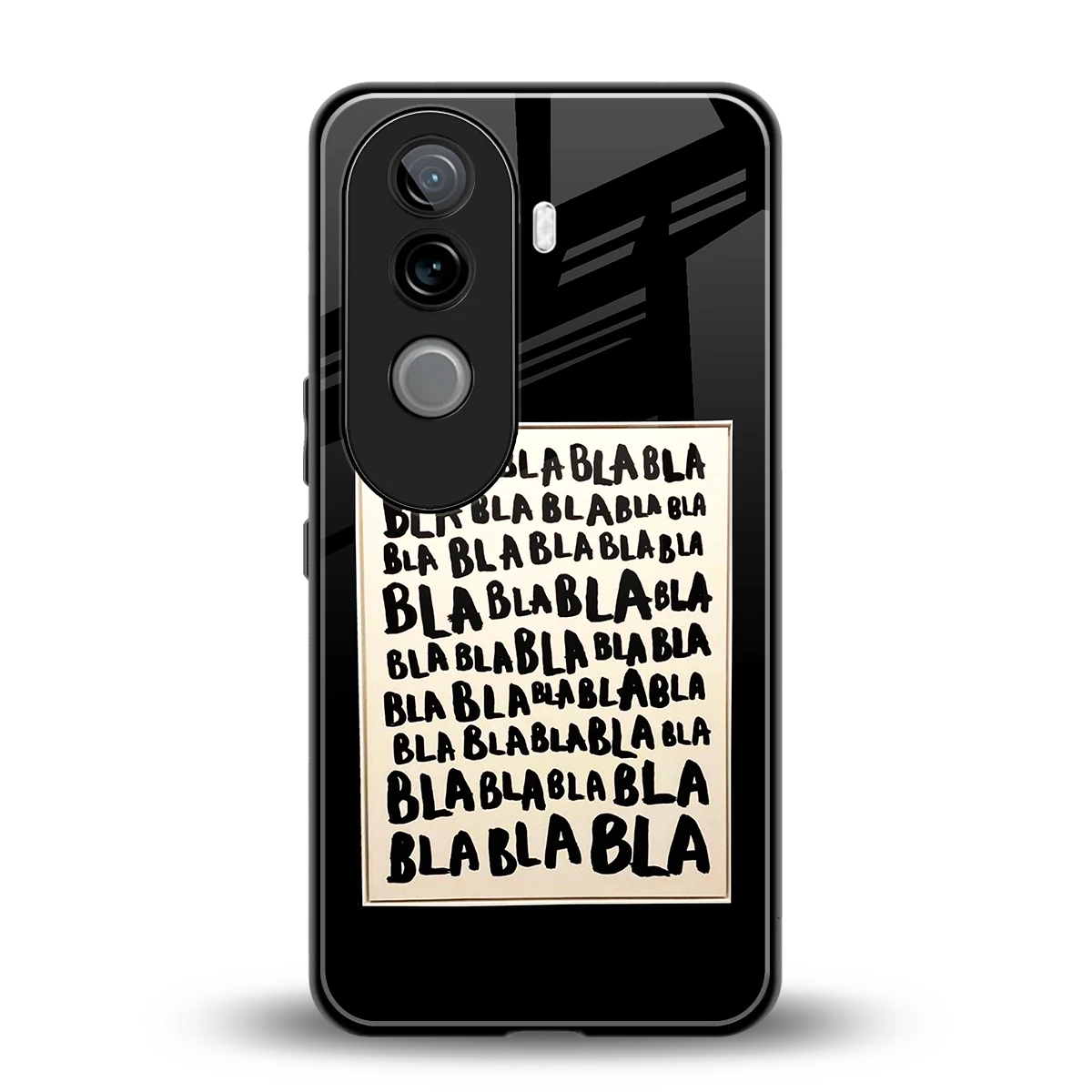 Bla Bla back phone cover | glass case for vivo v40e