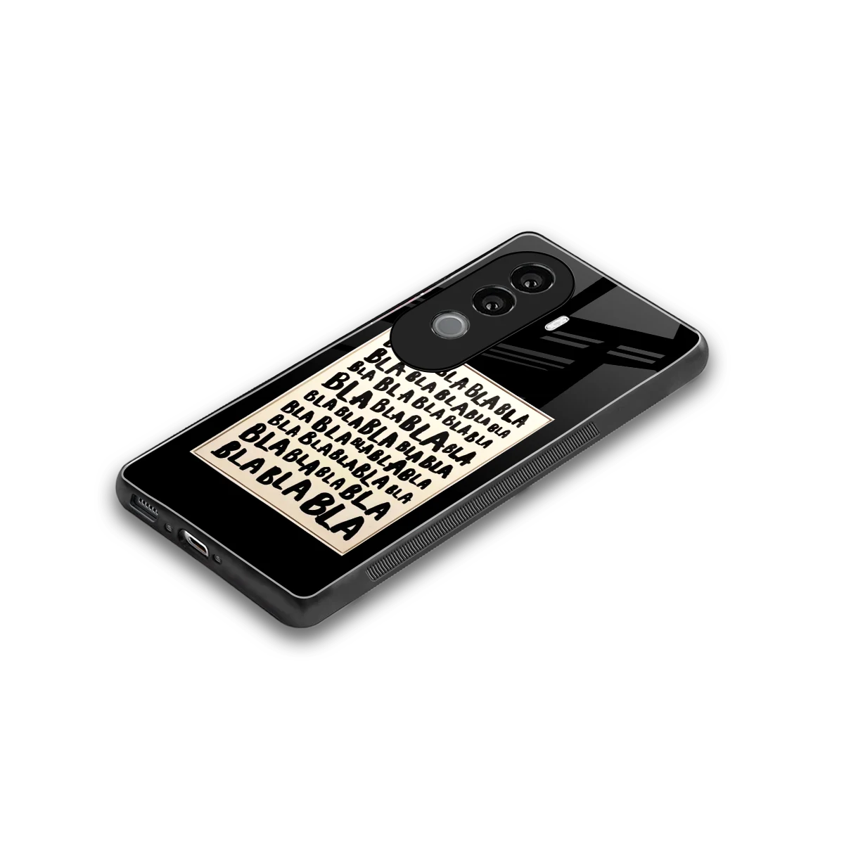 Bla Bla stylish phone case for vivo v40e | glossy glass and slim fit