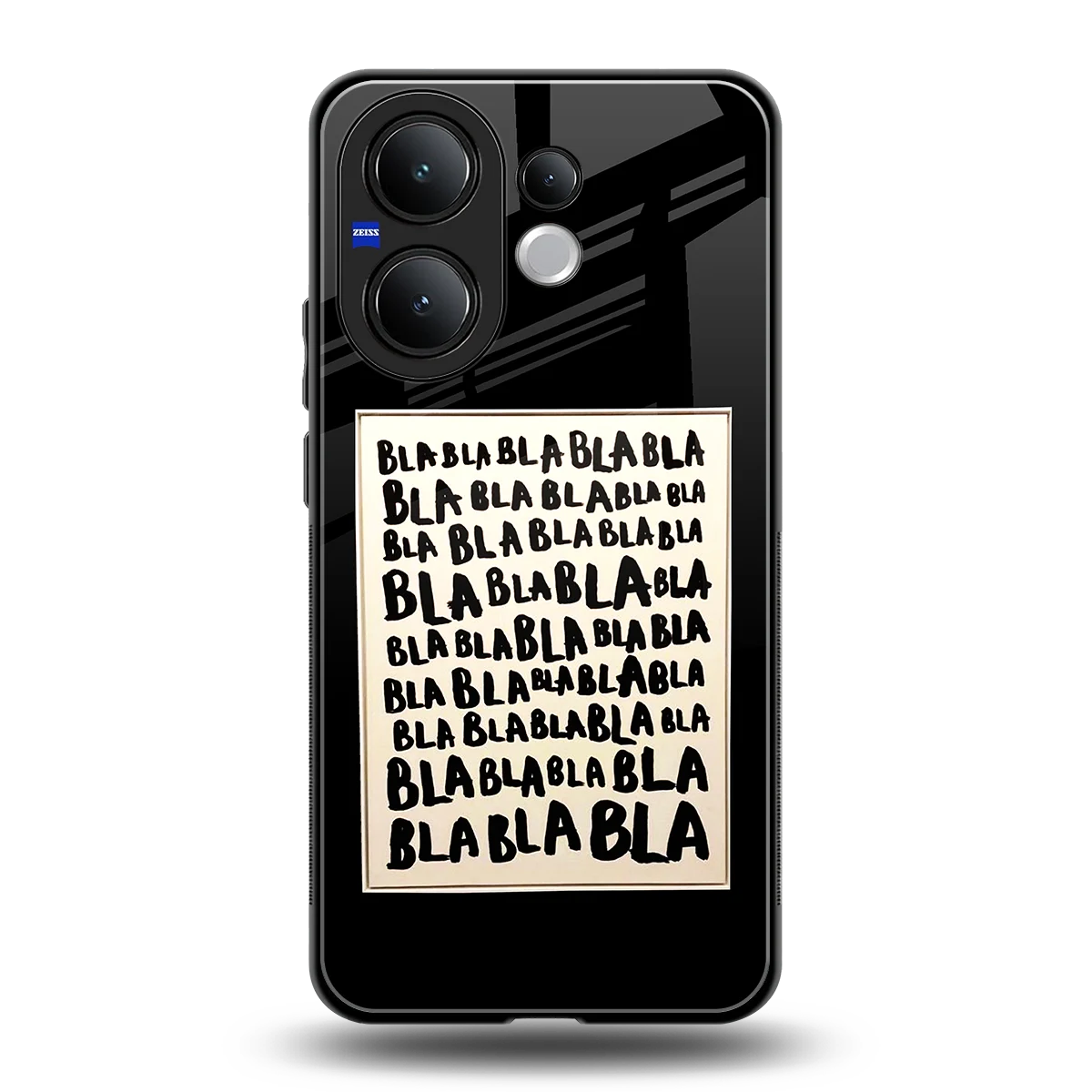 Bla Bla back phone cover | glass case for vivo v60