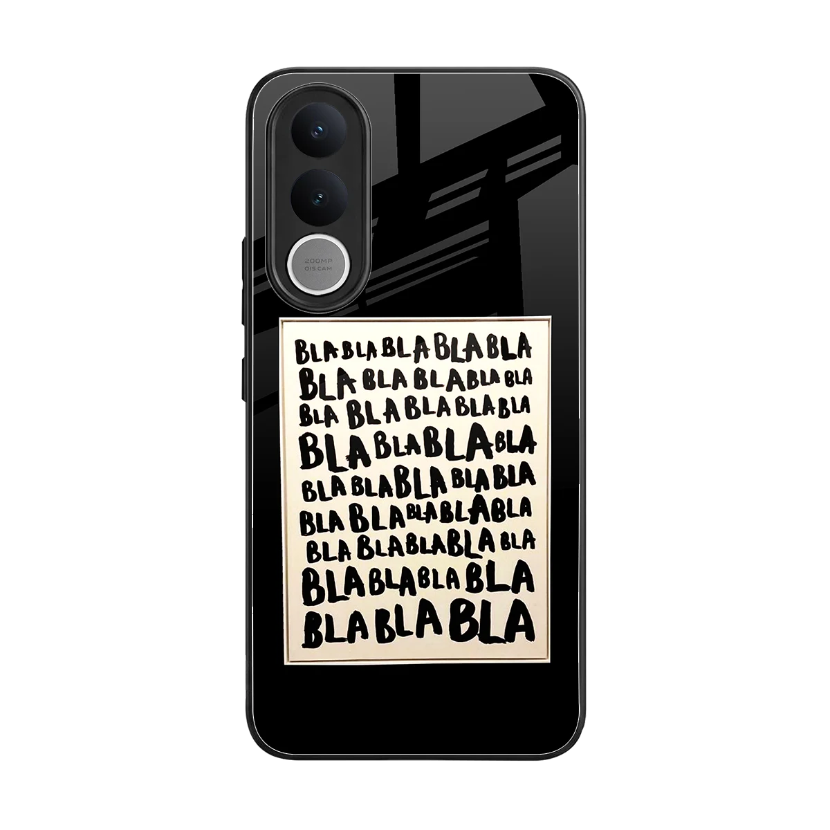 Bla Bla back phone cover | glass case for vivo v70 fe