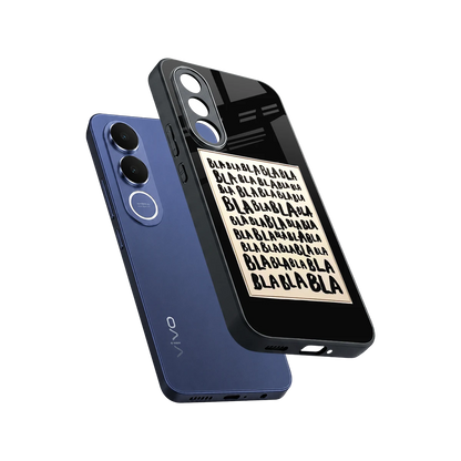 Bla Bla sleek vivo v70 fe cover with tempered glass back and TPU edges