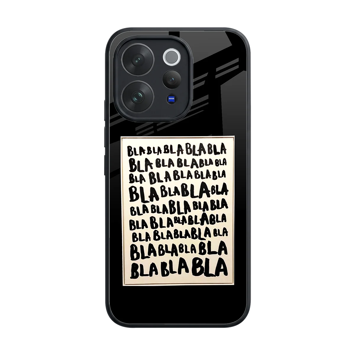 Bla Bla back phone cover | glass case for vivo v70