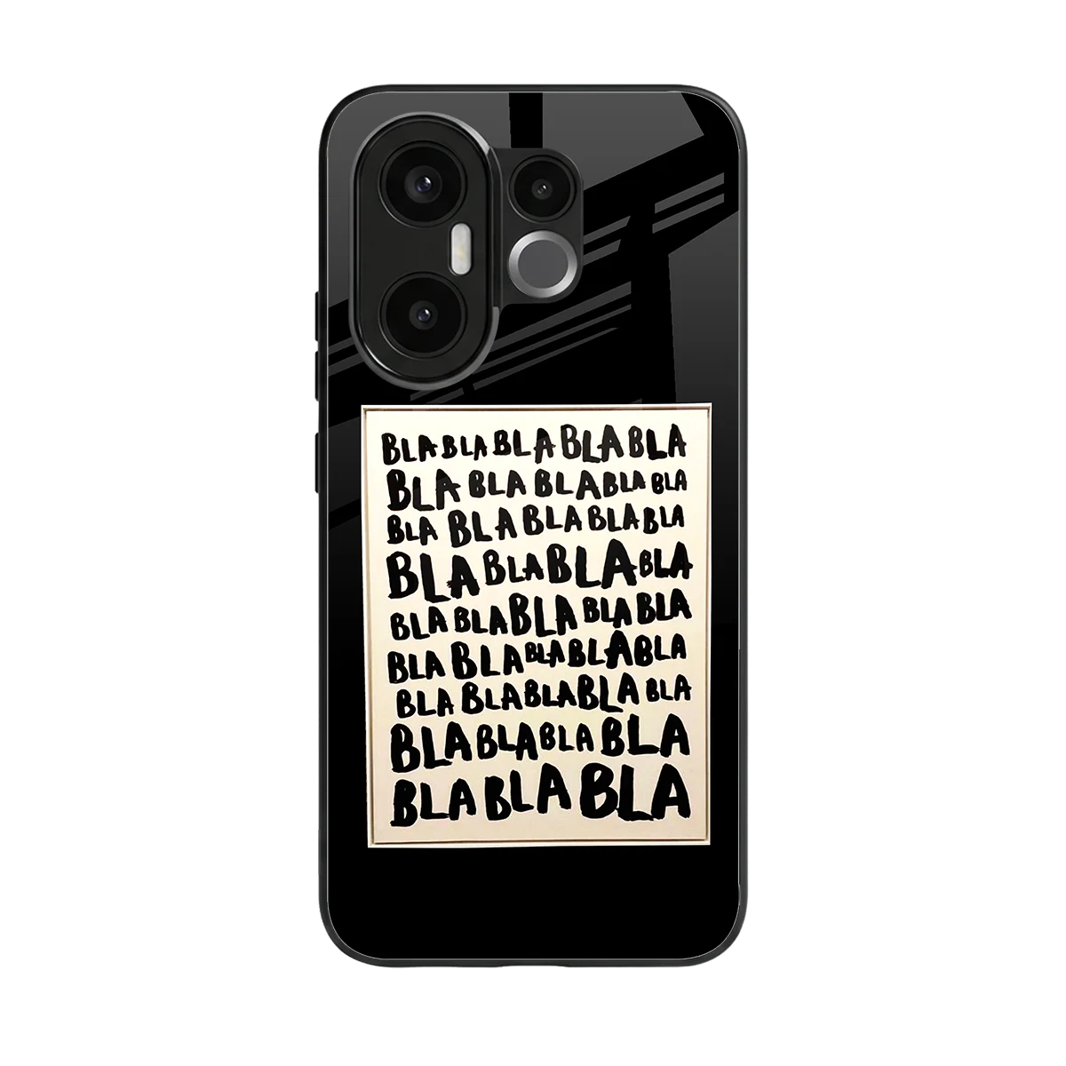 Bla Bla back phone cover | glass case for vivo x200 fe