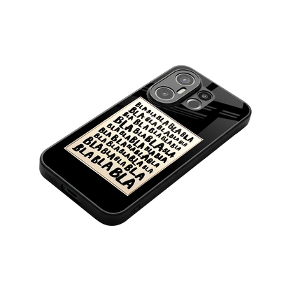 Bla Bla stylish phone case for vivo x200 fe | glossy glass and slim fit