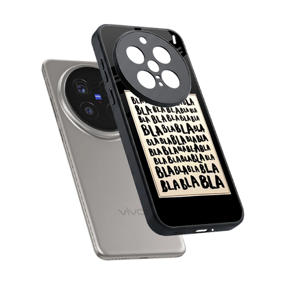 Bla Bla sleek vivo x200 pro cover with tempered glass back and TPU edges